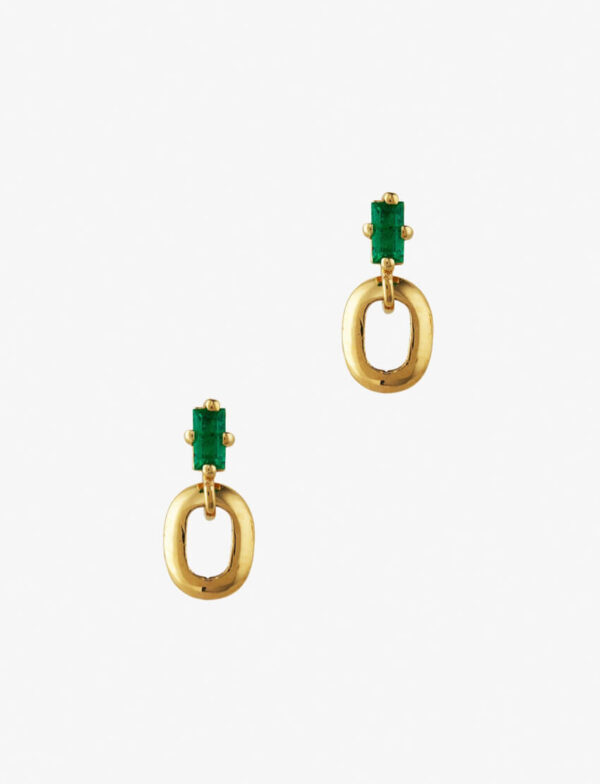 Emerald Gem Earrings