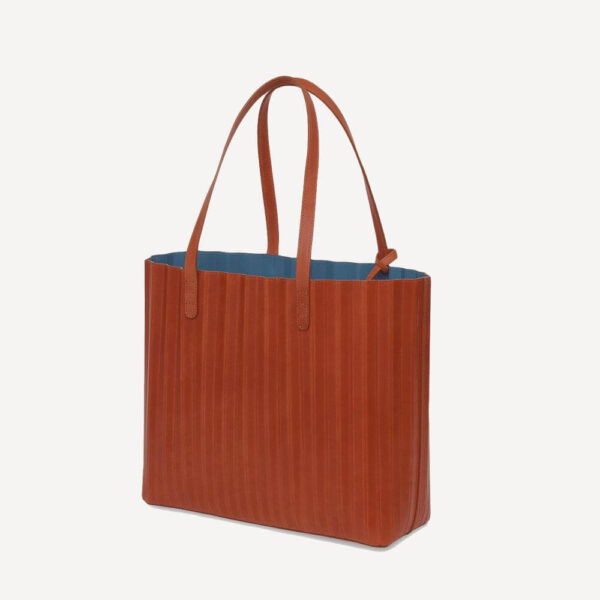 Debossed Leather Tote